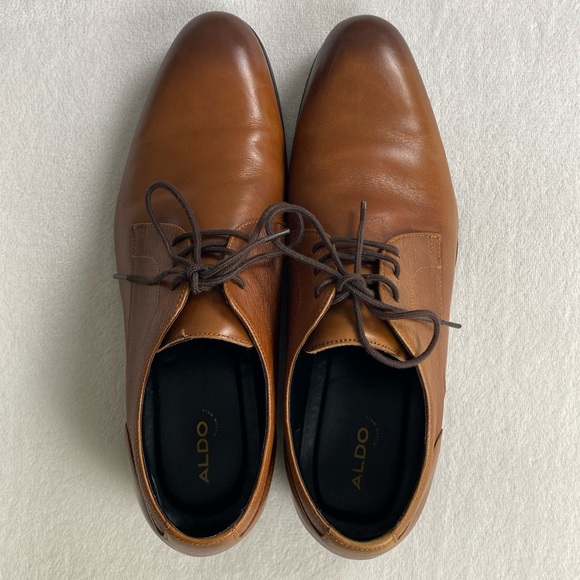 Aldo Kingsley Pillow Walk Lace Up Derby Dress Shoes (Cognac) - Picture 3 of 16